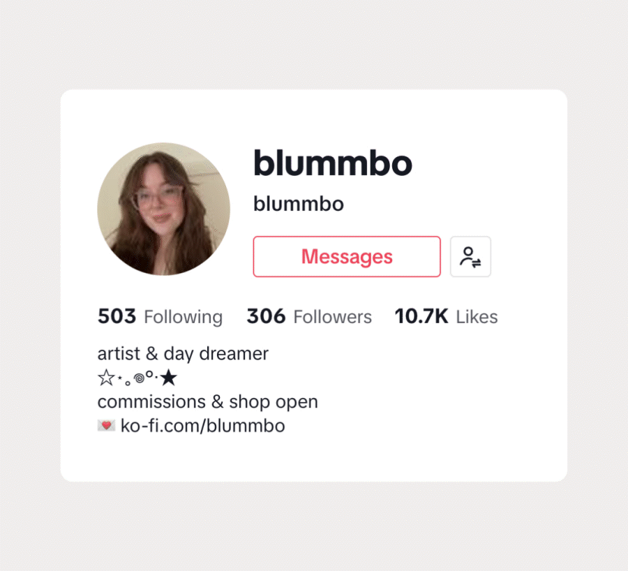Carousel of Ko-fi link in bio_1.gif