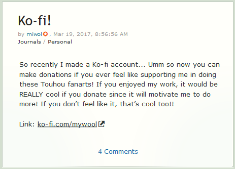 How to add Ko-fi to DeviantArt – Ko-fi Help