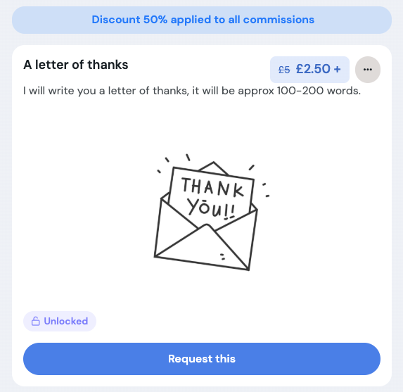 Member's view of a listing with their member discount applied automatically
