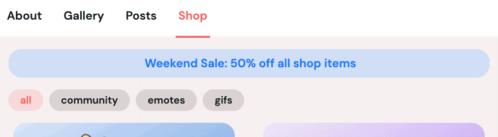 Discounts page showing an active sale with Edit and End sale buttons